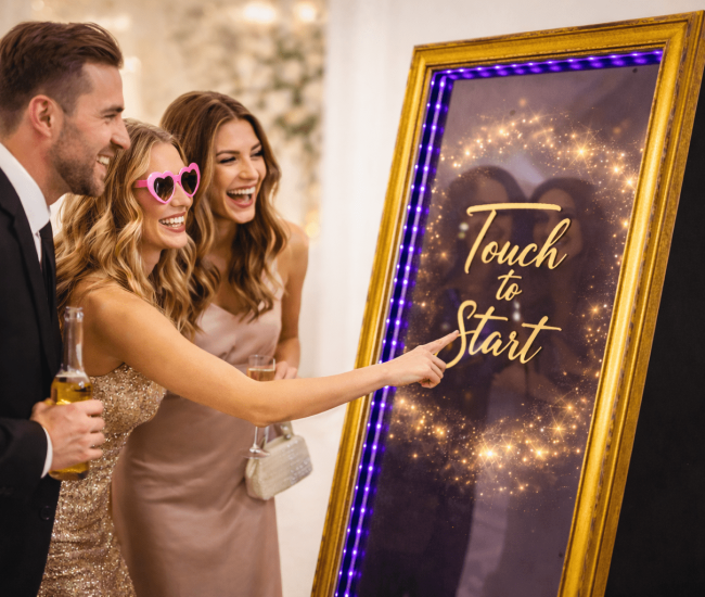 People Enjoying Photobooth